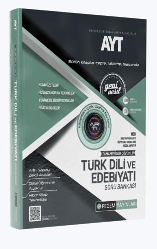 ​​Pegem Yayınları AYT Türk Dili ve Edebiyatı Tamamı Çözümlü Soru Banka