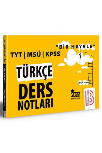 Benim Hocam Yayınları 2022 Bir Hayale Serisi TYT KPSS MSÜ Türkçe Ders 