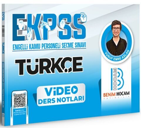 Benim Hocam Yayınları 2024 EKPSS Türkçe Video Ders Notları Yusuf Emre 