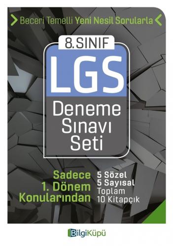 Bilgi Küpü Yayınları 8. Sınıf LGS 1. Dönem Deneme Sınavı Seti Komisyon