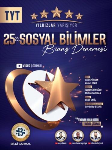 Bilgi Sarmal Yayınları TYT Sosyal Bilimler Yıldızlar Yarışıyor 25 li B