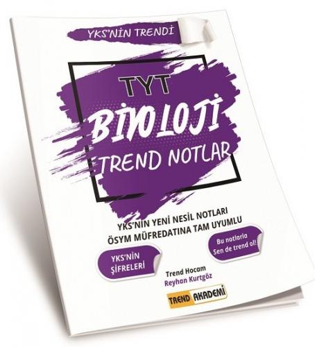 Trend Akademi TYT Biyoloji Trend Notlar Komisyon