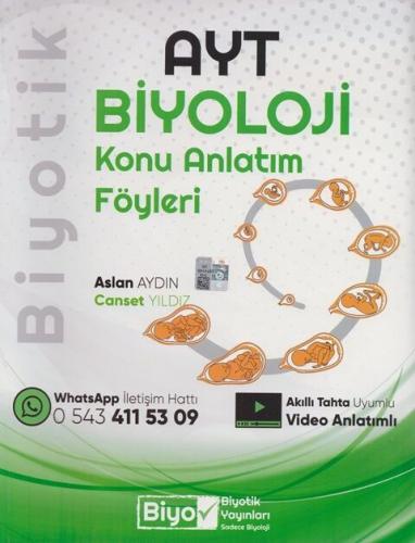 Biyotik Yayınları AYT Biyoloji Konu Anlatım Föyleri Aslan Aydın