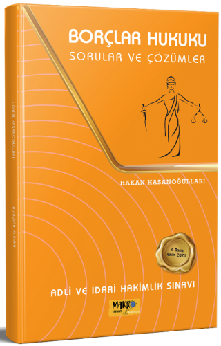 Makro Kitap Adli ve İdari Hakimlik Borçlar Hukuku Sorular ve Çözümler 