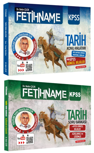Bekir Çelik KPSS FETİHNAME Tarih Konu Anlatımlı ve Soru Bankası 2'li Set