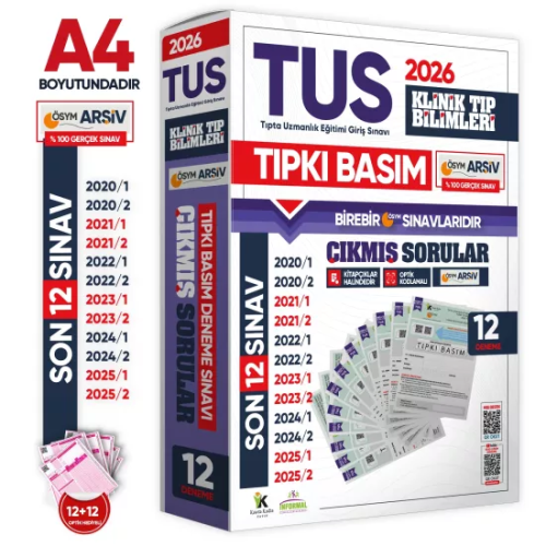 İnformal Yayınları 2026 TUS Klinik Tıp Bilimleri ÖSYM Çıkmış Soru Tıpkı Basım Son 6 Yıl 12 li Deneme