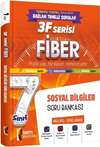 İsem Yayınları 7. Sınıf Sosyal Bilgiler 3F Fiber Soru Bankası