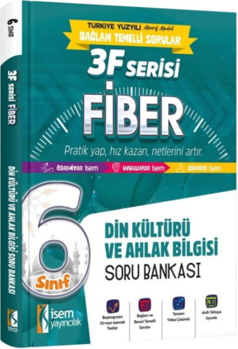 İsem Yayınları 6. Sınıf Din Kültürü ve Ahlak Bilgisi 3F Fiber Soru Ban