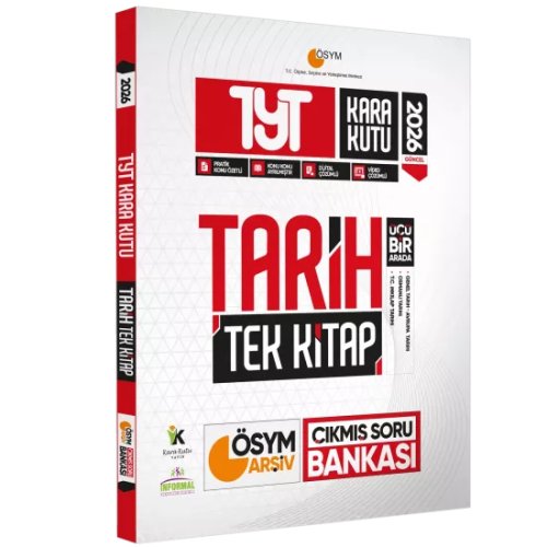 İnformal Yayınları 2026 TYT Tarihin Kara Kutusu TEK Kitap Çıkmış Soru Bankası