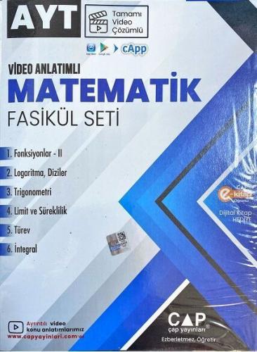 Çap Yayınları AYT Matematik Seti Tamamı Video Çözümlü Komisyon