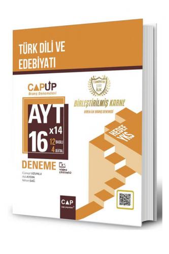 Çap Yayınları AYT Türk Dili ve Edebiyatı 16 X 24 Up Deneme Cüneyt Uzun