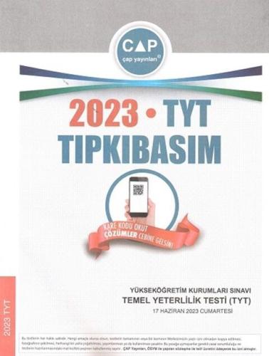Çap Yayınları 2023 TYT Tıpkı Basım Komisyon