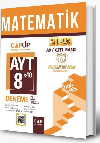 Çap Yayınları AYT Matematik 8X40 Up Deneme 2023 Özel Baskı Komisyon