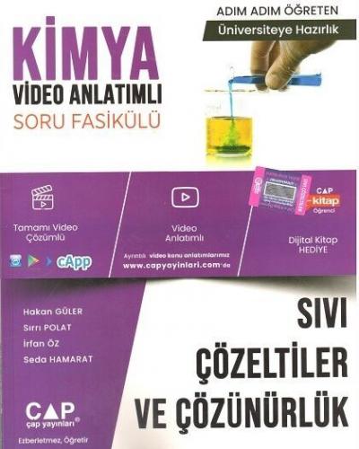 Çap Yayınları Üniversiteye Hazırlık Kimya Sıvı Çözeltiler ve Çözüürlük