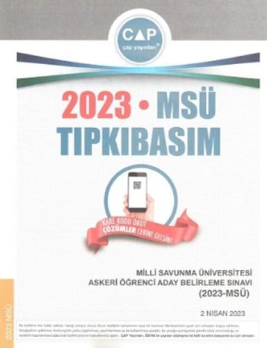 Çap Yayınları Üniversiteye Hazırlık MSÜ 2023 Tıpkı Basım Komisyon