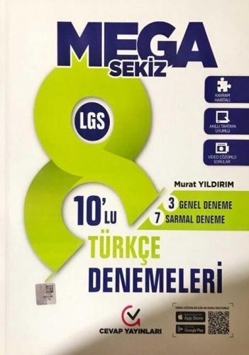 Cevap Yayınları 8. Sınıf LGS MEGA Türkçe 10 lu Denemeleri