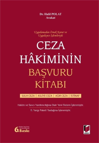 Hukuk Kitapları - Ceza Hakiminin Başvuru Kitabı - Halil Polat - 431