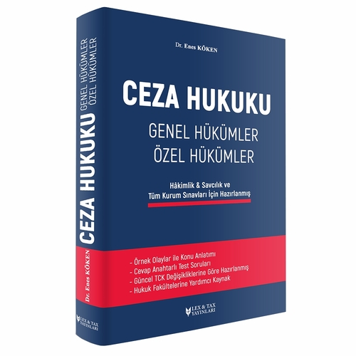 Ceza Hukuku Genel Hükümler Özel Hükümler Enes Köken