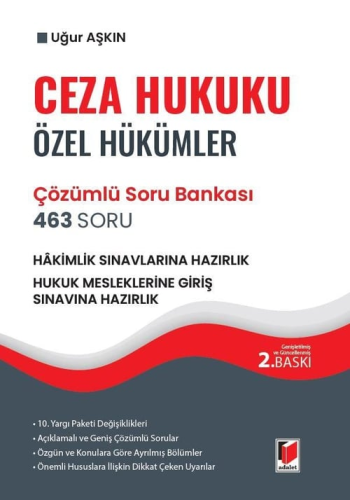 - Adalet Yayınevi - HMGS Ceza Hukuku Özel Hükümler 463 Soru Çözümlü So
