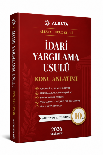 Lex-tax Yayınları 2026 Alesta İdari Yargılama Usulü Hukuku - Konu Anlatımı, Mevzuat, Çözümlü Sorular