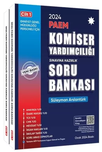 Süleyman Arslantürk 2024 PAEM Komiser Yardımcılığı Soru Bankası Seti 2
