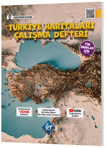 KR Akademi Coğrafyanın Kodları Türkiye Haritaları Çalışma Defteri Komi