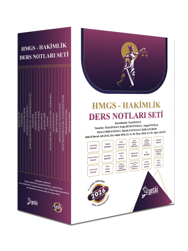 HMGS, Hakimlik Sınavları, - Yetki Yayıncılık - Yetki Yayınları 2026 ÇS