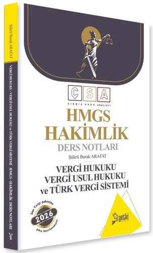 - Yetki Yayıncılık - Yetki Yayınları 2026 HMGS Hakimlik Vergi Hukuku V
