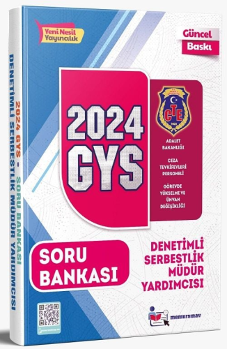 Memur Sınav 2024 GYS Adalet Bakanlığı Ceza Tevkifevleri Denetimli Serbestlik Müdür Yardımcısı Sınavı Soru Bankası