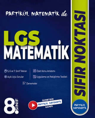 8. Sınıf LGS Kitapları - Partikül Matematik ile 8. Sınıf LGS Matematik