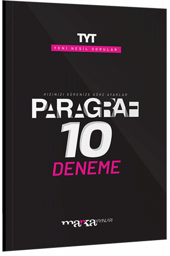 Marka Yayınları 2024 TYT Paragraf Yeni Nesil 10 Deneme Komisyon
