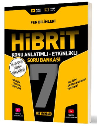 Hız Yayınları 7. Sınıf Fen Bilimleri HİBRİT Konu Anlatımlı Etkinlikli 