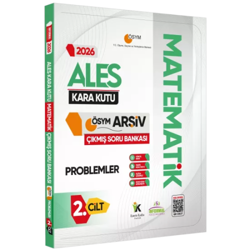 Kara Kutu Yayınları 2026 ALES MATEMATİK Kara Kutu 2.Cilt PROBLEMLER ÖSYM Çıkmış Soru Bankası Dijital Çözümlü