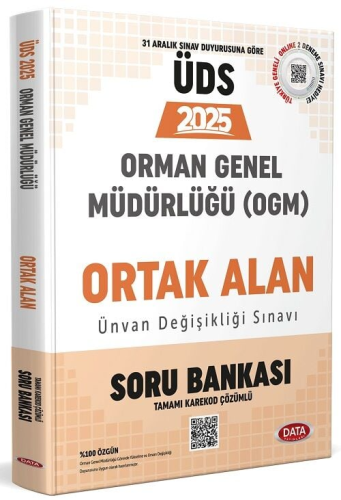 Data Yayınları 2025 Orman Genel Müdürlüğü Ünvan Değişikliği Sınavı Ortak Alan Soru Bankası