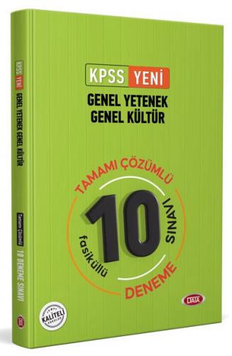 Data Yayınları 2022 KPSS Genel Yetenek Genel Kültür Tamamı Çözümlü 10 