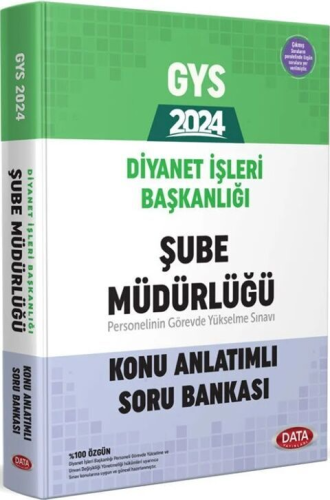 Data Yayınları 2024 Diyanet İşleri Başkanlığı GYS Şube Müdürlüğü Hazırlık Kitabı