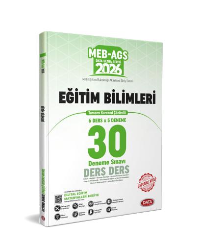 Eğitim Bilimleri Denemeleri - Data Yayınları 2026 MEB AGS Eğitim Bilim