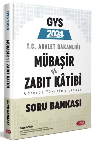 Data Yayınları 2024 GYS Adalet Bakanlığı Mübaşir ve Zabıt Katibi Soru 