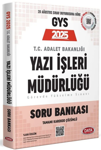 GYS Kitapları,Soru, - Data Yayınları - Data Yayınları 2025 Adalet Baka