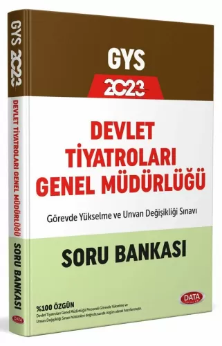 Data Yayınları 2023 Devlet Tiyatroları Genel Müdürlüğü GYS Soru Bankas