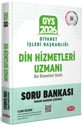 Data Yayınları 2026 Diyanet İşleri Başkanlığı Din Hizmetleri Uzmanı GYS Soru Bankası - Karekod Çözümlü