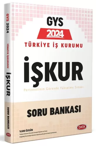 Data Yayınları 2024 Türkiye İş Kurumu İŞKUR Şube Müdürü GYS Soru Banka