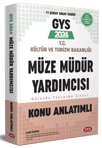 Data Yayınları 2024 Kültür ve Turizm Bakanlığı Müze Müdür Yardımcısı GYS Konu Anlatımlı
