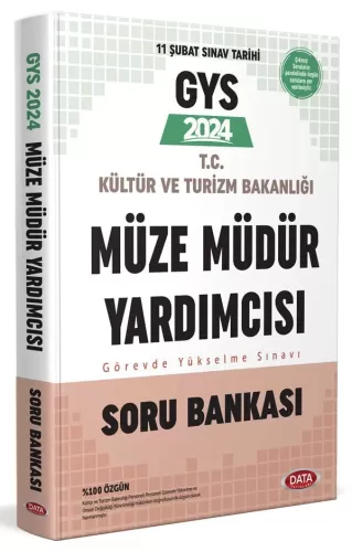 Data Yayınları 2024 GYS T.C Kültür Ve Turizm Bakanlığı Müze Müdür Yardımcısı Soru Bankası