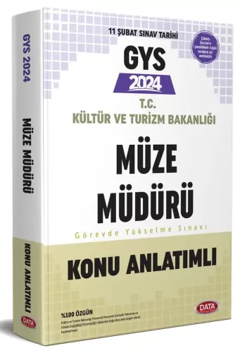 Data Yayınları 2024 Kültür ve Turizm Bakanlığı Müze Müdürlüğü GYS Konu