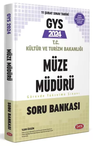 Data Yayınları 2024 Kültür ve Turizm Bakanlığı Müze Müdürlüğü GYS Soru