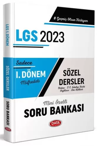 Data Yayınları 2023 LGS 1. Dönem Sözel Soru Bankası Komisyon