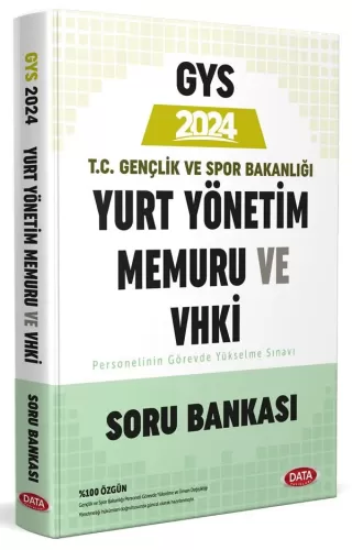 Data Yayınları 2024 T.C. Gençlik ve Spor Bakanlığı Yurt Yönetim Memuru