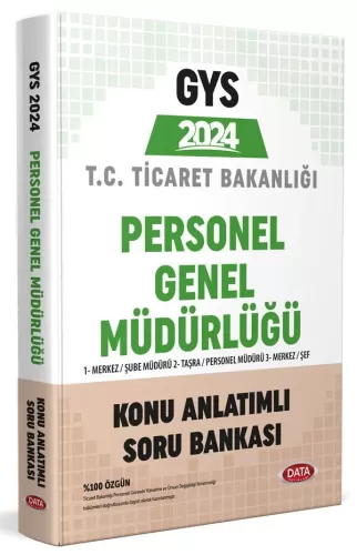 Data Yayınları 2024 Türk Patent ve Marka Kurumu GYS Konu Anlatımlı Kom