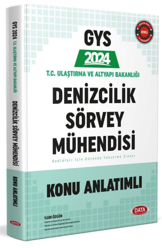 Data Yayınları 2024 Ulaştırma ve Altyapı Bakanlığı Denizcilik Sörvey Mühendisi Konu Anlatımlı